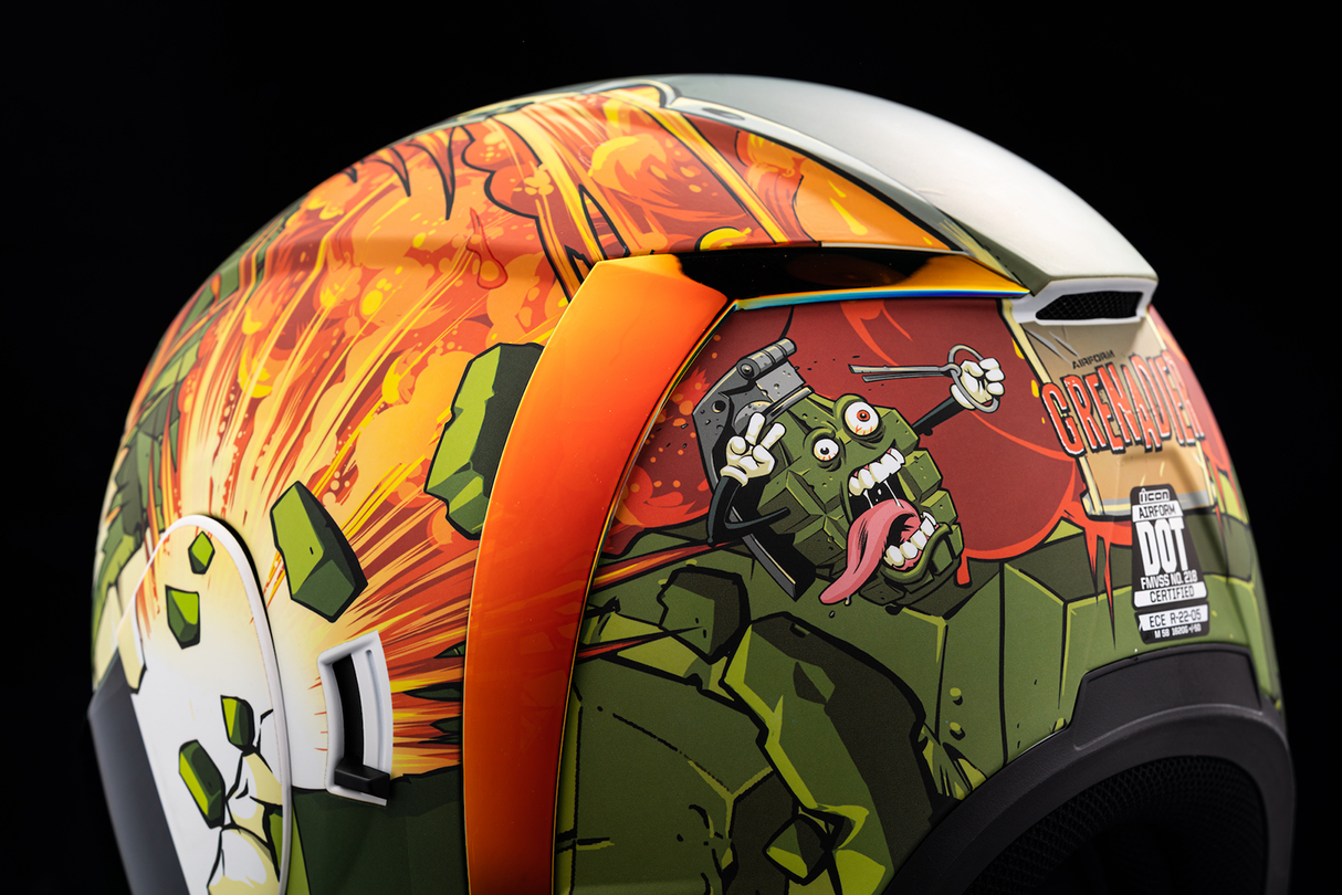 Casco ICON Airform™ - Grenadier - Verde - XS 0101-14741