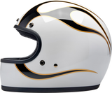 Casco BILTWELL Gringo - Llamas - Blanco/Negro - 2XL 1002-561-506 