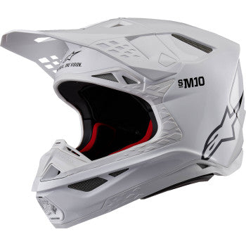 Casco de motocicleta ALPINESTARS Supertech M10 - Sólido - MIPS® - Blanco brillante - XL 8300323-2180-XL