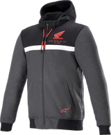 Sudadera con capucha ALPINESTARS Honda Chrome Street - Negro/Gris/Rojo - Talla mediana 4201323-1908-M