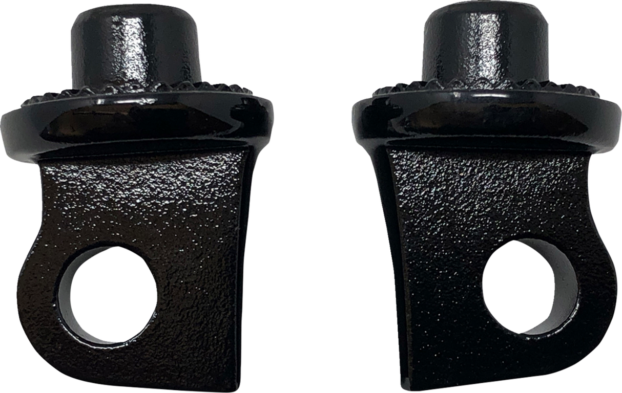 Adaptador de estribo estriado para motocicleta KODLIN - Macho - Negro K73252