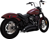 Escape VANCE &amp; HINES para Harley Davidson Softail 2018-2024 Negro Big Radius 46377