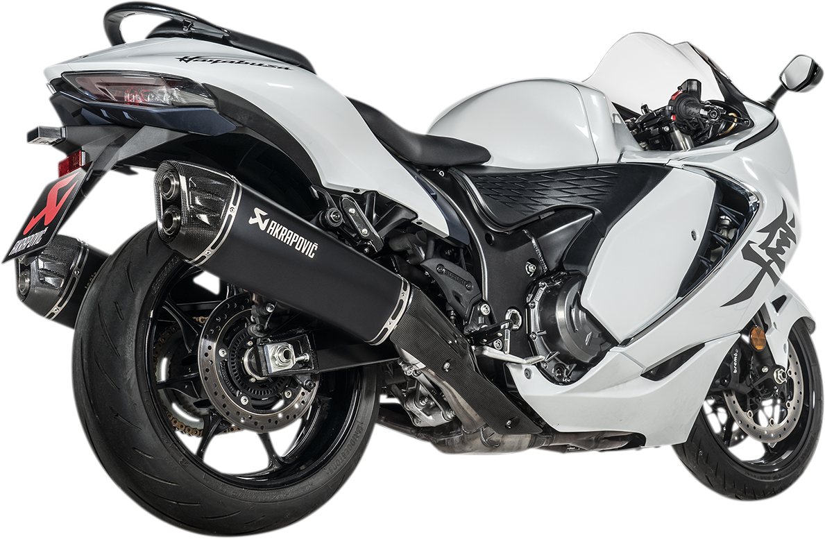 AKRAPOVIC Slip-On Series Muffler - Titanium/Carbon Fiber - Black