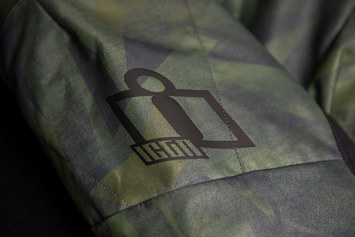 Chaqueta ICON Airform Battlescar™ - Verde - Talla pequeña 2820-5479