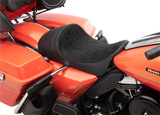 Asiento individual bajo delantero DRAG SPECIALTIES - Diamante - Gamuza - FL '08-'22 0801-1255