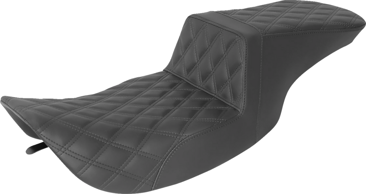 Asiento SADDLEMEN Step-Up - Costura de celosía completa - Negro - FLH 897-06-195