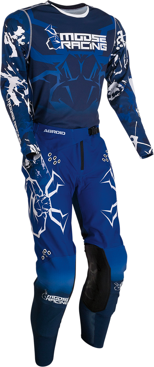 Camiseta Agroid de MOOSE RACING - Azul/Blanco - 2XL 2910-7010 