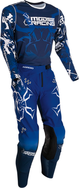 Camiseta Agroid de MOOSE RACING - Azul/Blanco - 2XL 2910-7010 