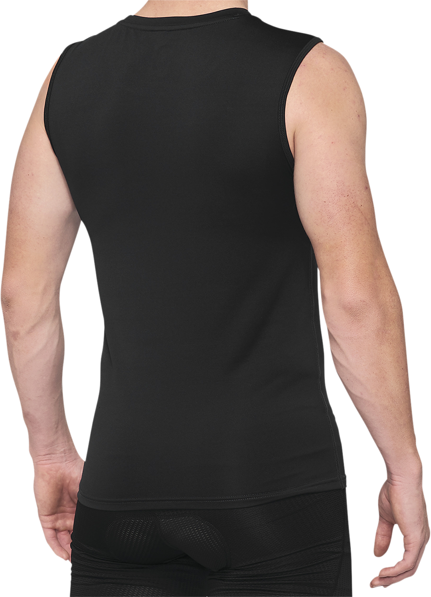 Camiseta sin mangas 100% Basecamp - Negra - Talla grande 40046-00002