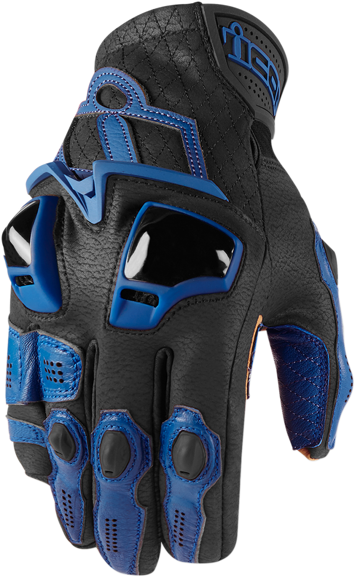 Guantes cortos ICON Hypersport™ - Azul - Pequeños 3301-3539