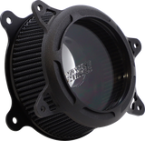Filtro de aire VANCE &amp; HINES VO2 Insight - M8 - Negro arrugado Softail / Glide 2017-2024 41077 