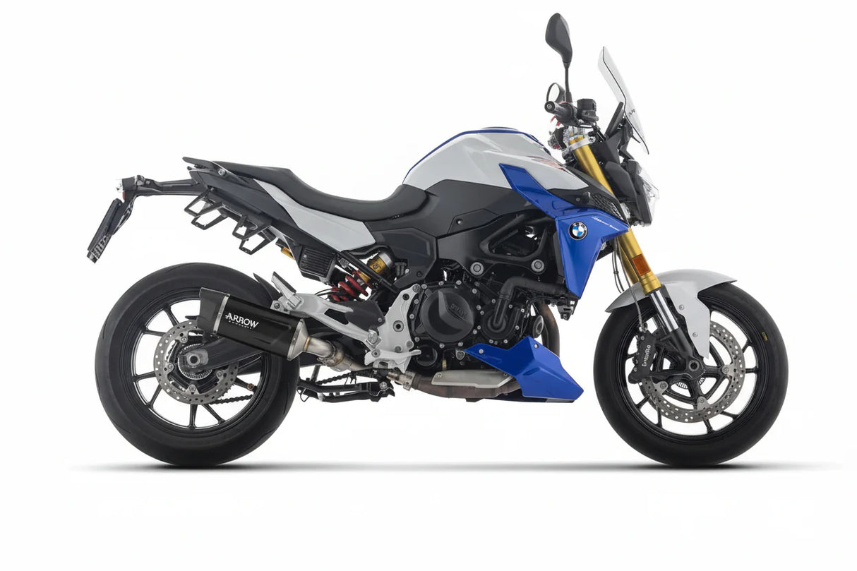 BMW F900R E5+ 2025 INDY RACE EVO ALUMINIUM DARK EXHAUST - 77502AKN