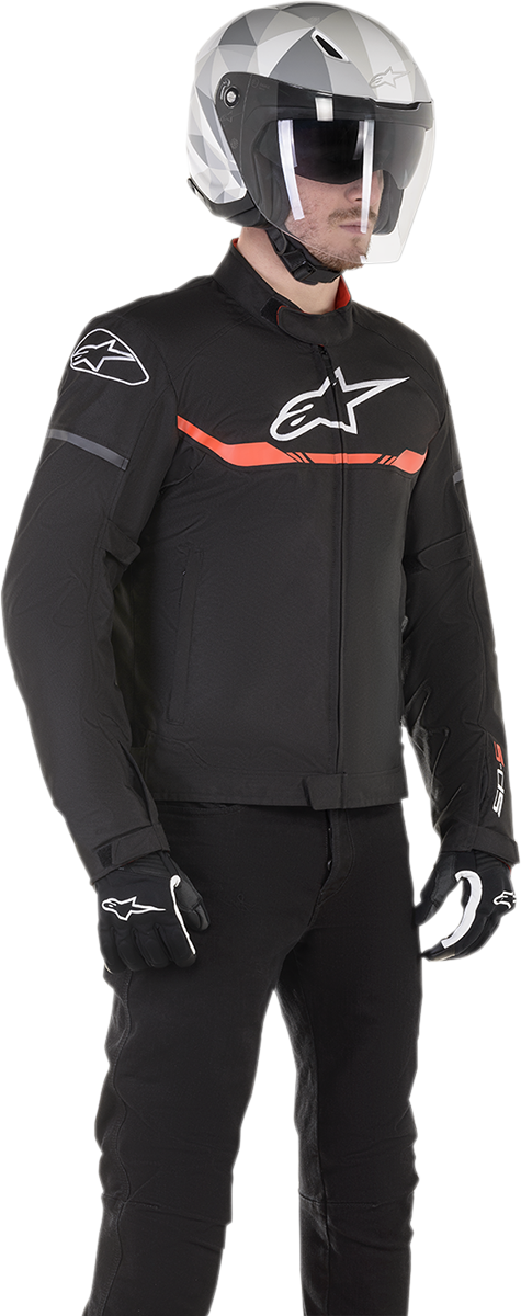 Chaqueta impermeable ALPINESTARS T-SP S - Negro/Blanco/Rojo - Talla pequeña 3200120-1030-S