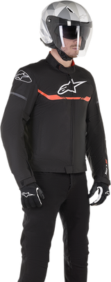 Chaqueta impermeable ALPINESTARS T-SP S - Negro/Blanco/Rojo - Talla pequeña 3200120-1030-S