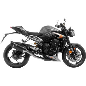 LEOVINCE LV-14 R Exhaust System - 3-into-1 - Black - Street Triple