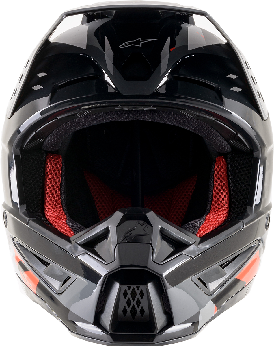 ALPINESTARS SM5 Motorcycle Helmet - Rover - Gray/Red - Large 8303921-1392-LG
