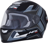 Casco de motocicleta AFX FX-99 - Recurvo - Negro mate/gris - Talla pequeña 0101-11136 