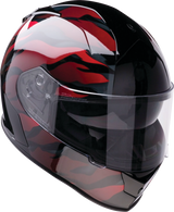 Casco de motocicleta Z1R Warrant - Panthera - Negro/Rojo - XS 0101-15205 