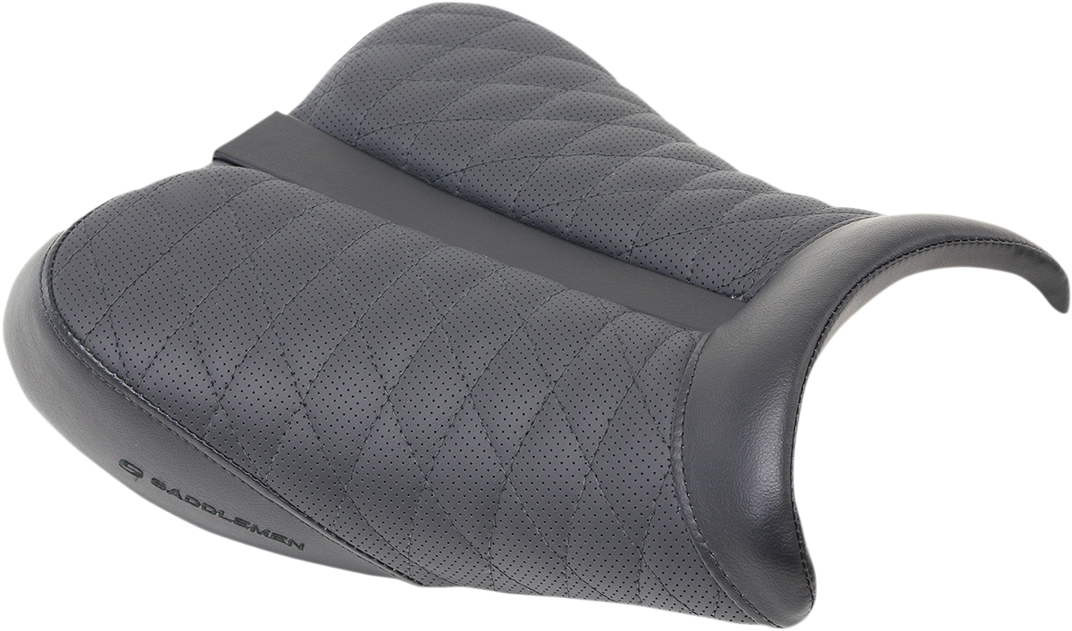 Asiento de pista SADDLEMEN - Costuras de celosía - Negro - GSX '08-'18 0810-S058 
