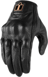Guantes perforados ICON Pursuit Classic™ para mujer - Negro - Talla grande 3302-0802