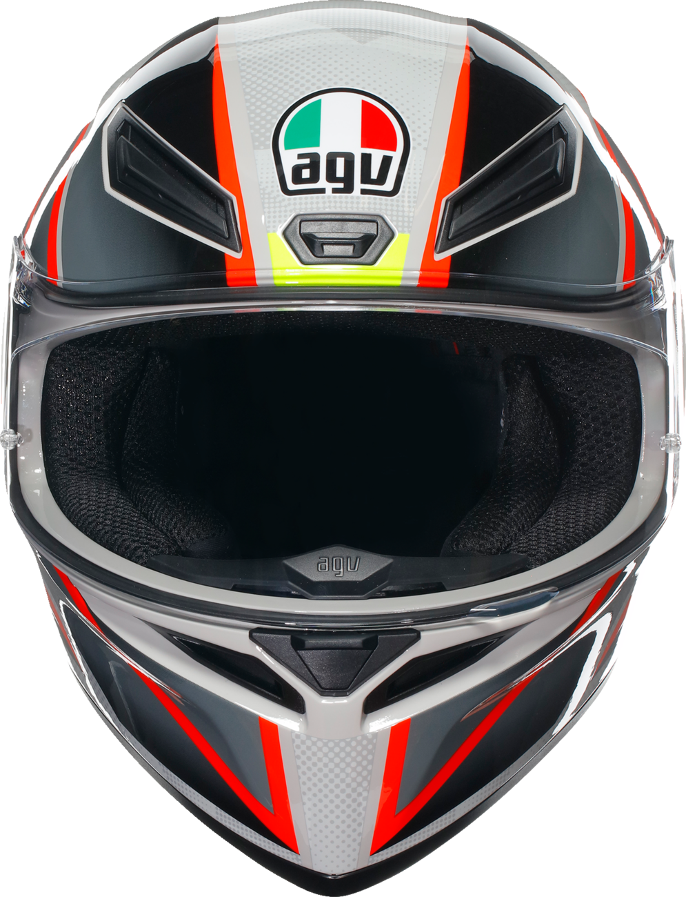 agv k1 helmet small AGV K1 S Motorcycle Helmet - Blipper - Gray/Red