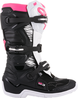 Botas ALPINESTARS Stella Tech 3 para mujer - Negro/Blanco/Rosa - Talla 8 (EE. UU.) 2013218-130-8