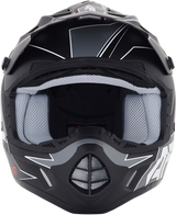 Casco de motocicleta AFX FX-17 - Aced - Negro mate/blanco - Talla mediana 0110-6490