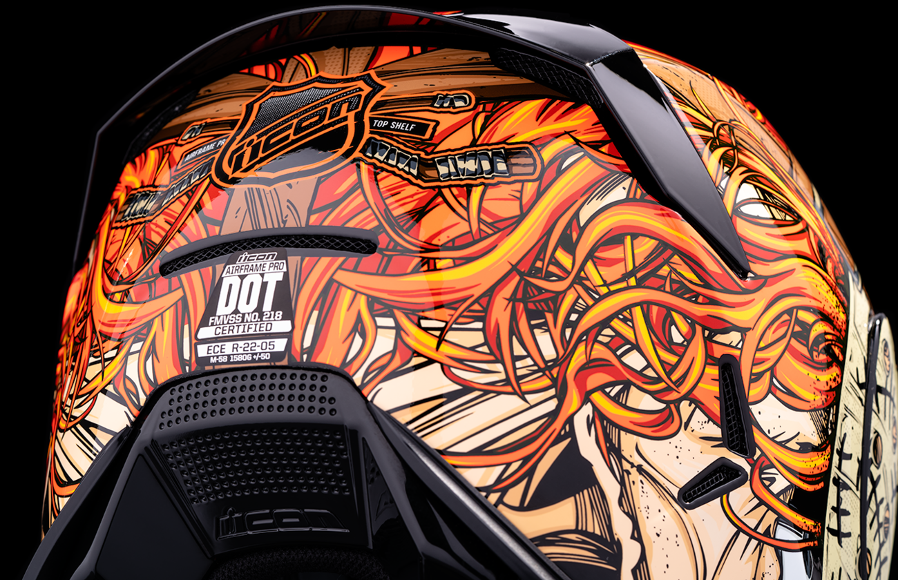 infinity saga iron man helmet ICON Airframe Pro™ Motorcycle - Topshelf - Red Sculpted neck roll reduces jacket/suit interference Prolock positive shield locking system Five Icon Airframe Pro Tejas Libre