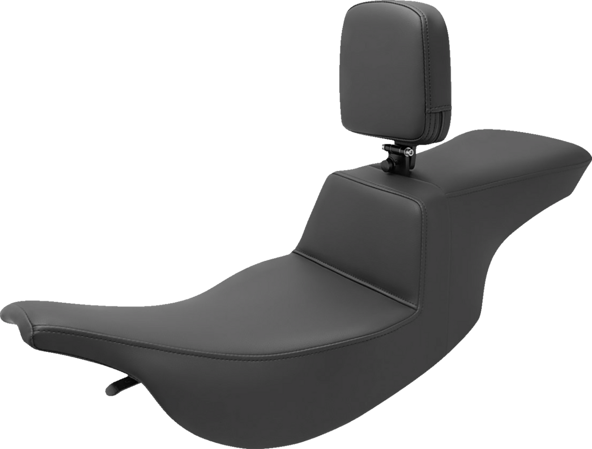 Asiento SADDLEMEN Tour Step Up - Respaldo para el conductor - Liso - FL '97-'07 897-07-194BR