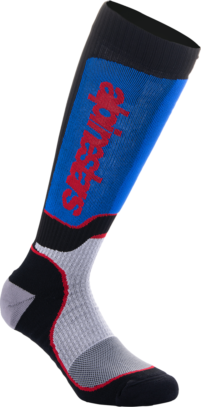 Calcetines ALPINESTARS MX Plus para jóvenes - Negro/Blanco/Azul/Rojo - Talla M/G 4742324-1226-ML