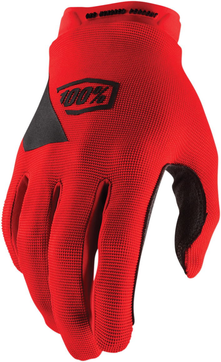 Guantes 100% Ridecamp - Rojos - Grandes 10011-00022
