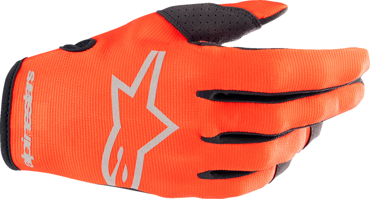 Guantes ALPINESTARS Radar - Naranja intenso/Negro - Mediano 3561823-411-M
