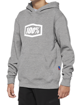 Sudadera con capucha 100% juvenil Icon - Gris - Talla mediana 20030-00005