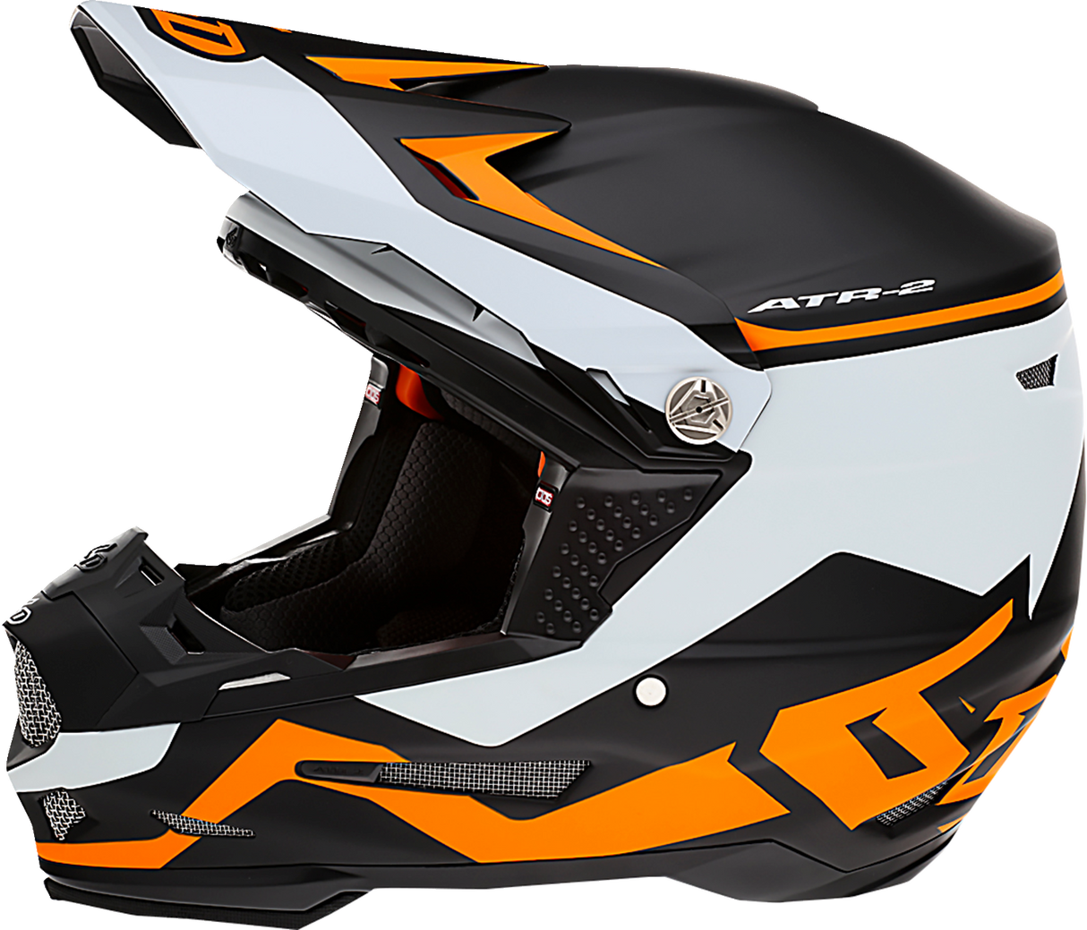 Casco de motocicleta 6D ATR-2 - Drive - Naranja neón - Mediano 12-2756 