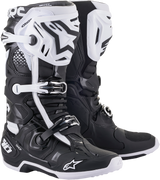 Botas ALPINESTARS Tech 10 - Negro/Blanco - Talla 12 de EE. UU. 2010/02/12