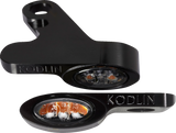 Intermitente delantero LED 2 en 1 para motocicleta KODLIN con luz de marcha - Negro K68500
