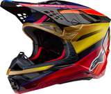 Casco de motocicleta ALPINESTARS Supertech M10 - Era - MIPS® - Dorado brillante/Amarillo/Rojo Río - Pequeño 8301223-5938-S