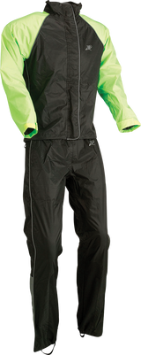 Traje de lluvia de dos piezas para mujer Z1R - Negro/Alta visibilidad - XS 2853-0039 