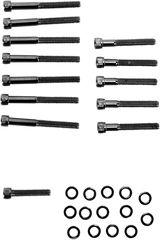 Kit de pernos DRAG SPECIALTIES - Moleteados - Tapa del árbol de levas MK687BK