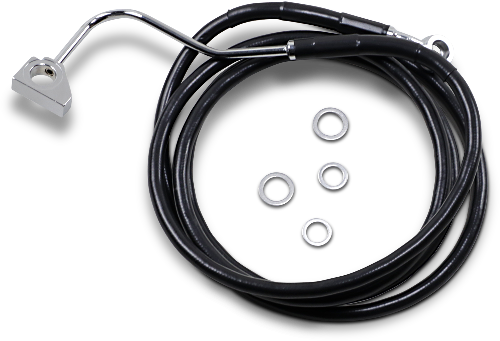 Línea de freno DRAG SPECIALTIES - Delantera - Negra - +10" con ABS 614220-10BLK 