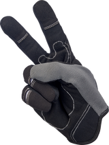Guantes de moto BILTWELL - Gris/Negro - Mediano 1501-1101-003 