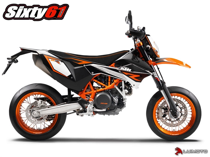 Luimoto Front Seat Cover, R Edition for KTM 690 ENDURO R SMC SMC-R 2008-2018, Dark Orange