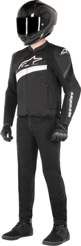 Chaqueta ALPINESTARS T-GP Plus R v4 Airflow - Negro/Blanco - Talla pequeña 3300624-12-S