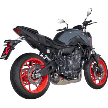 AKRAPOVIC Racing Line Exhaust System - Titanium - Yamaha MT-07/XSR