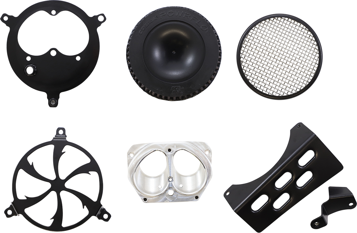 Filtro de aire de barrido COBRA - Negro - Bolt 06-0267-01B 