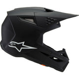 Casco de motocicleta juvenil ALPINESTARS SM3 - Sólido - Negro mate - Pequeño 8302225-110-YS 
