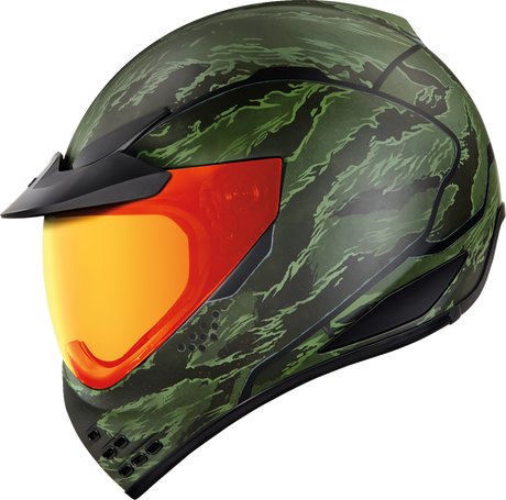 ICON Domain™ Motorcycle Helmet - Tiger's Blood - Green - 2XL 0101-14928