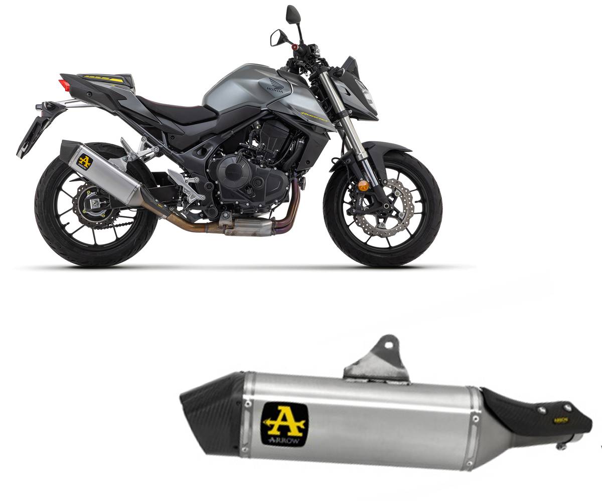 71003VA  Arrow Veloce Racing Slip-on Exhaust, Aluminum for Honda CB750 Hornet 23-25