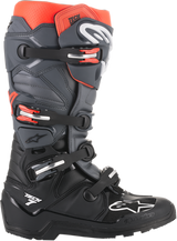 Botas de enduro ALPINESTARS Tech 7 - Negro/Gris - Talla 14 (EE. UU.) 2012114113314