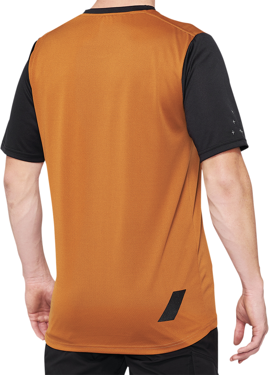 Maillot 100% Ridecamp - Terracota/Negro - Talla Grande 40027-00017